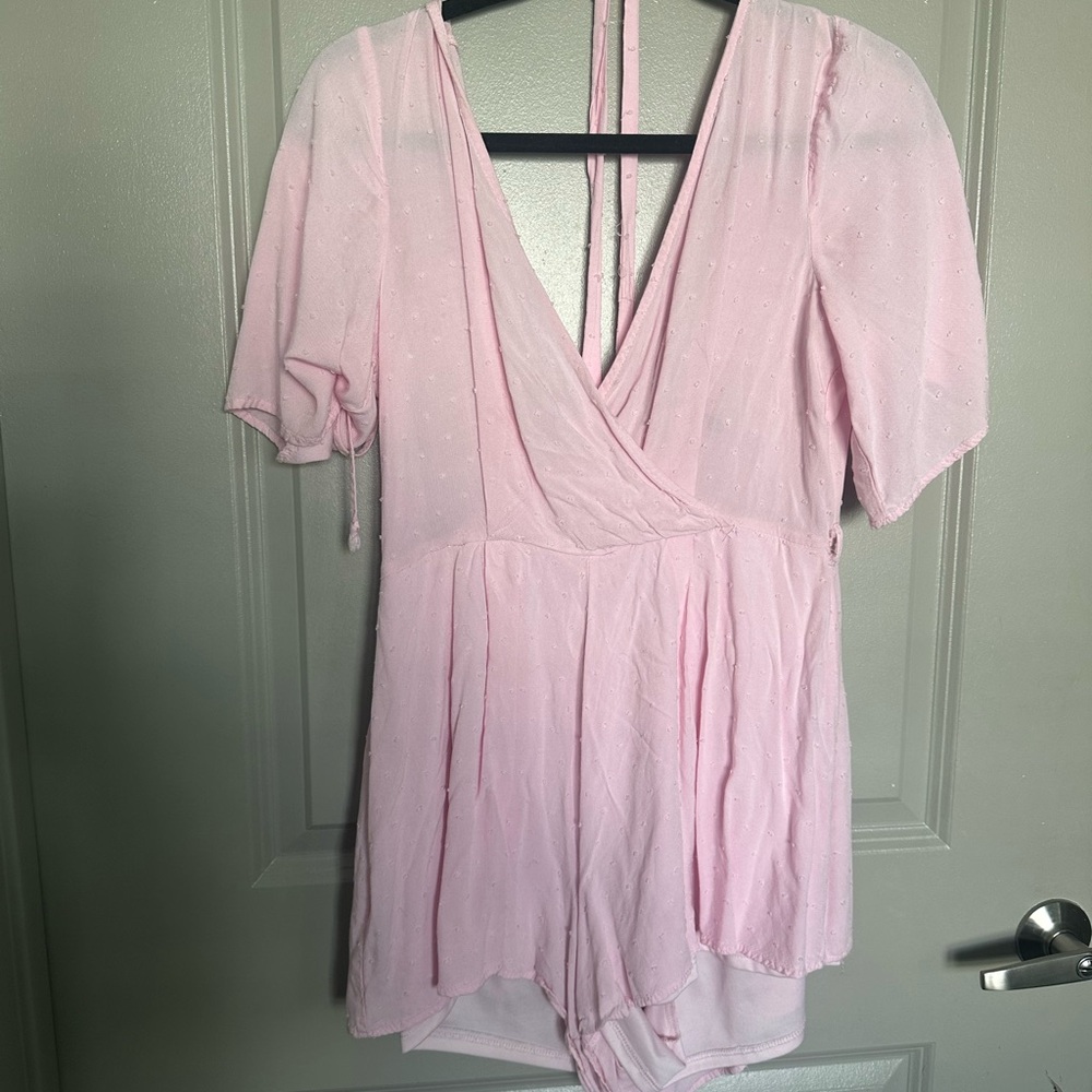 Trixxi Blush Pink Textured Dress